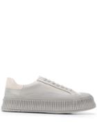 Jil Sander Panelled Low-top Sneakers - Grey