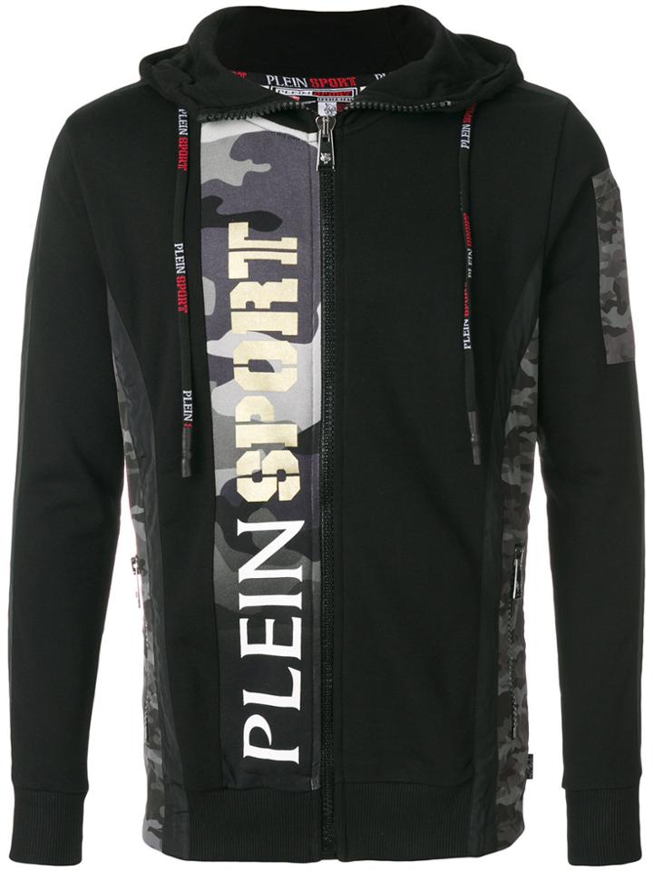 Plein Sport Silver Hoodie - Black
