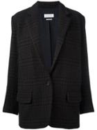 Isabel Marant Étoile 'garron' Checked Jacket, Women's, Size: 40, Black, Wool/polyester/polyamide/viscose