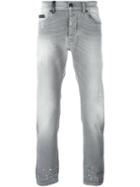 Marcelo Burlon County Of Milan Straight Leg Jeans, Men's, Size: 31, Grey, Cotton/spandex/elastane