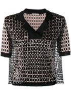 Marco De Vincenzo Sequin Panel Knitted Top - Black