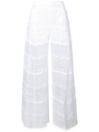 Charo Ruiz Flared Lace Trousers - White