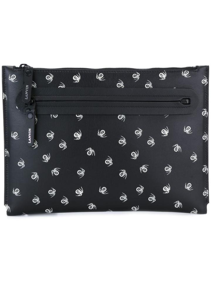 Lanvin Spider Print Pouch