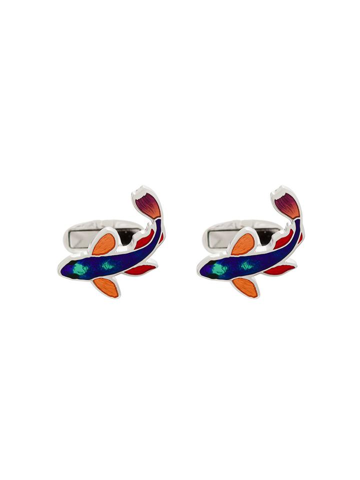 Paul Smith Koi Fish Cufflinks - Blue