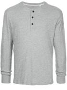Rag & Bone Longsleeved Button T-shirt - Grey
