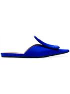 Marni Flat Slip-on Mules - Blue