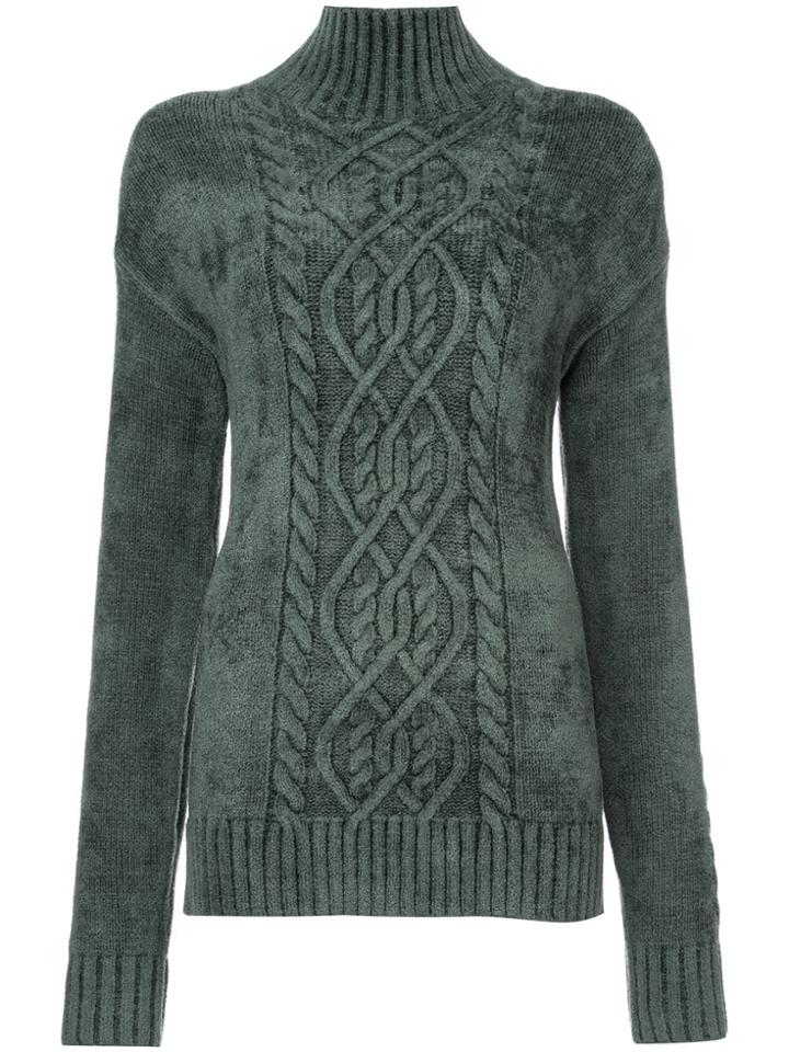 Sies Marjan Cable Knit Sweater - Green