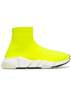 Balenciaga Yellow Speed Neon Knitted Sneakers - Yellow & Orange
