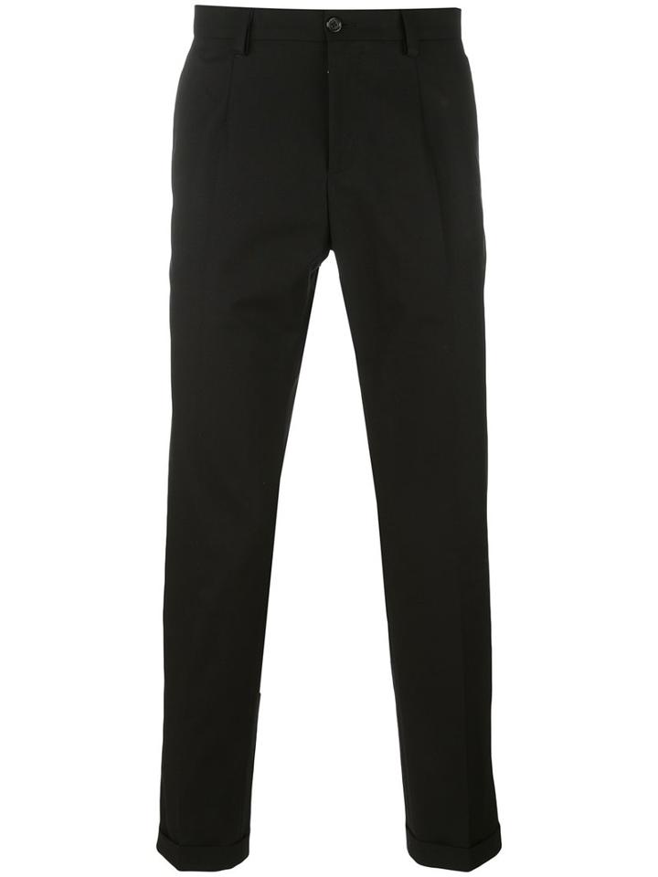 Dolce & Gabbana - Tailored Trousers - Men - Cotton/spandex/elastane - 46, Black, Cotton/spandex/elastane