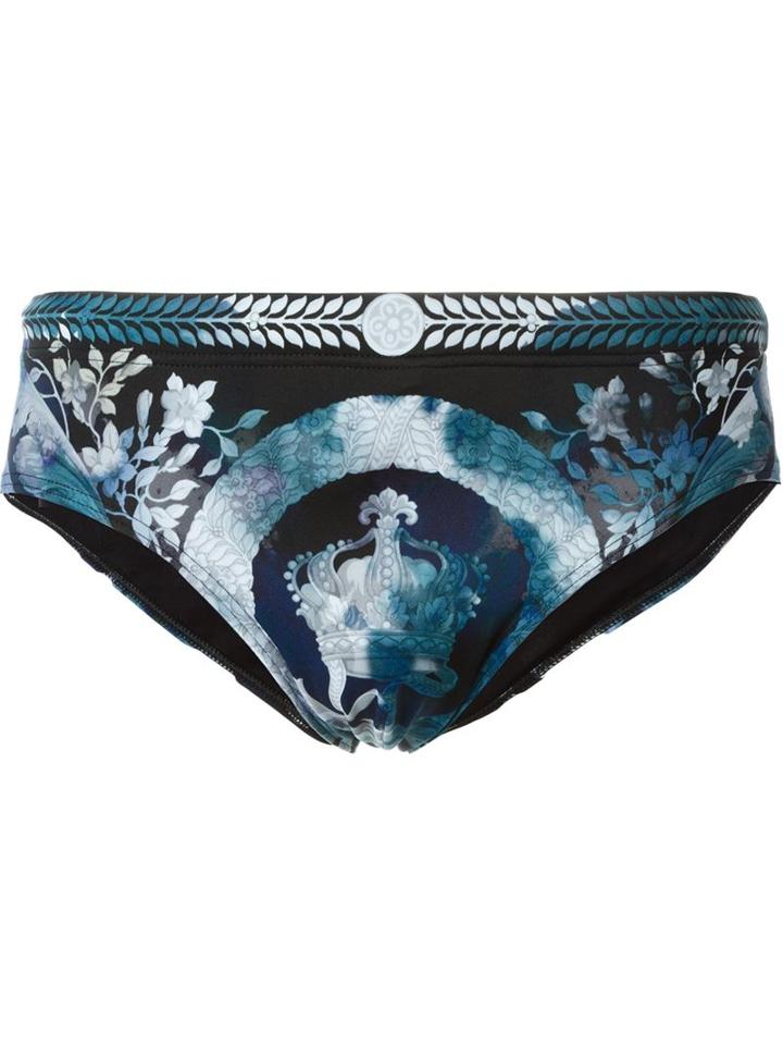 Versace Tie-dye Print Swim Trunks