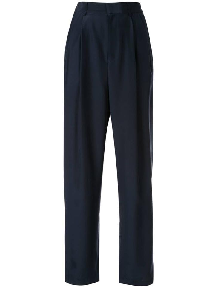 Jean Paul Knott High-rise Straight Trousers - Blue