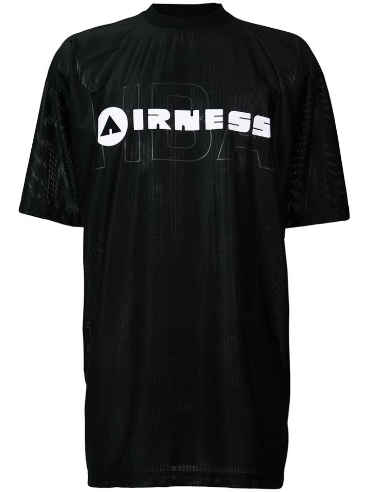 Hood By Air - Logo Print T-shirt - Men - Nylon/spandex/elastane - Xl, Black, Nylon/spandex/elastane