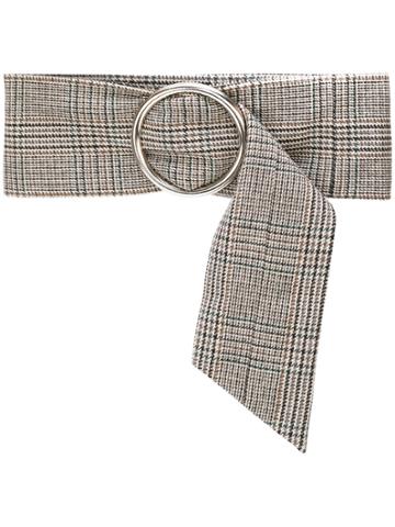 Joshua Millard Wide Tweed Belt - Brown