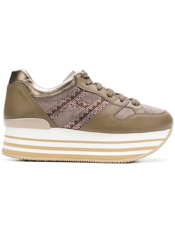 Hogan Flatform Sneakers - Green