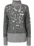 Fabiana Filippi Perforated Jumper - Grey