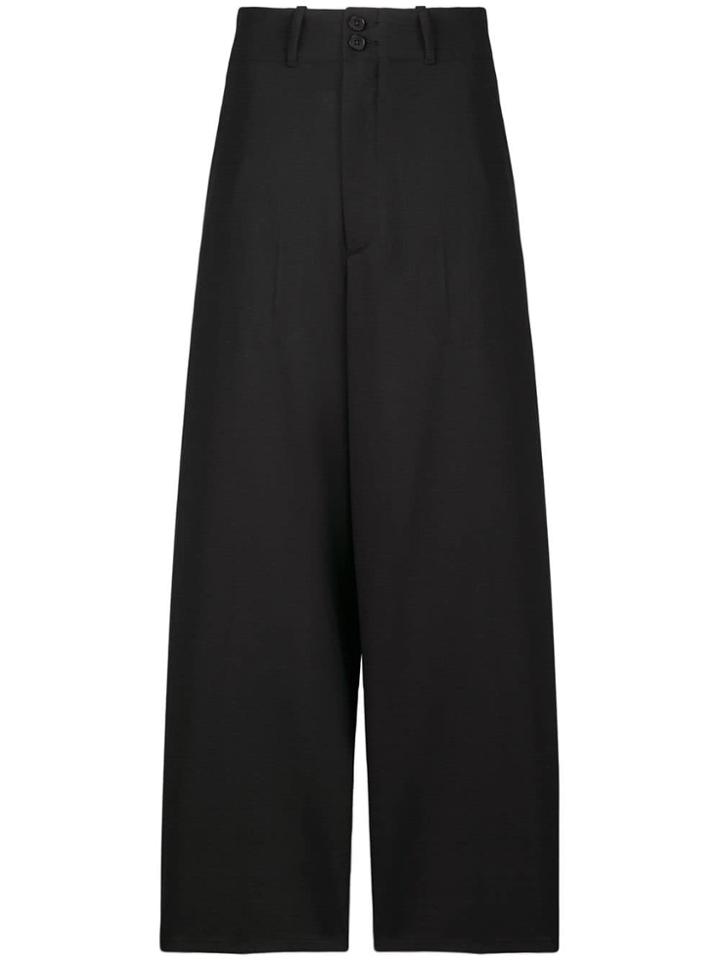 Mcq Alexander Mcqueen Wide Leg Tailored Trousers - Black