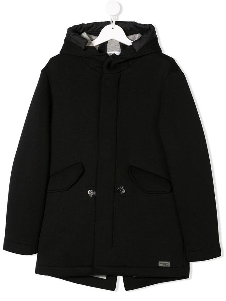 Paolo Pecora Kids Teen Classic Parka - Black