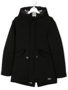 Paolo Pecora Kids Teen Classic Parka - Black
