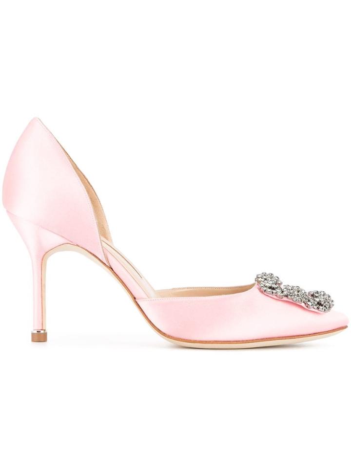 Manolo Blahnik Hangisi 90 Pumps - Pink