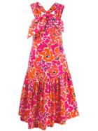 Isa Arfen Floral Shift Dress - Red