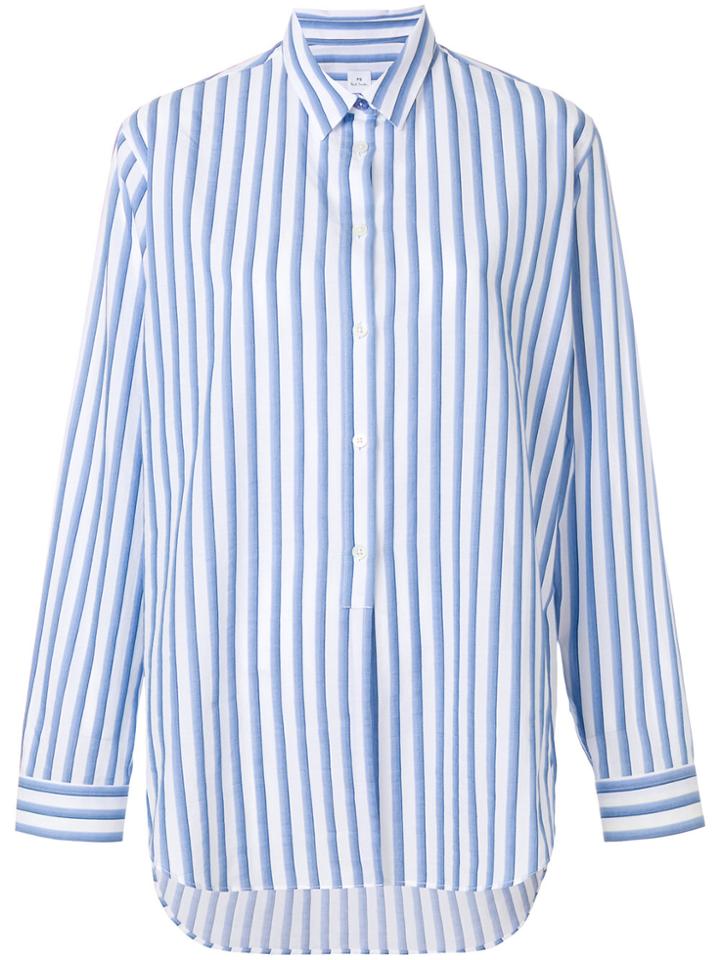 Ps By Paul Smith Casual Striped Shirt - Blue