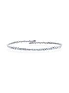 Suzanne Kalan White Gold Fireworks Classic Baguette Choker - Metallic
