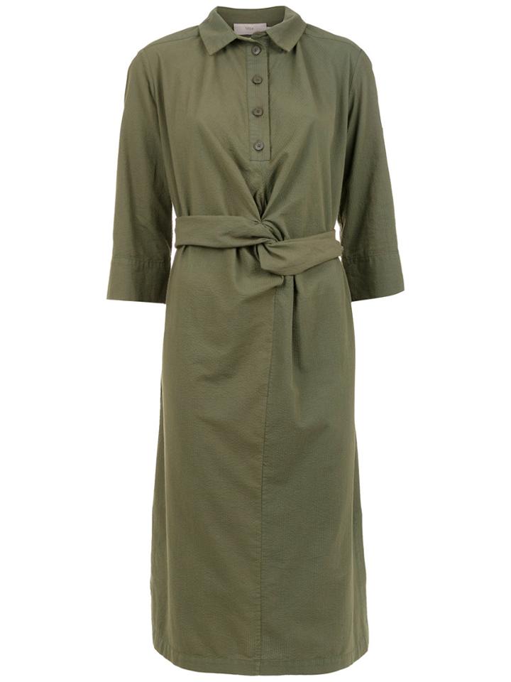 Sissa Draped Midi Dress - Green