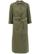 Sissa Draped Midi Dress - Green