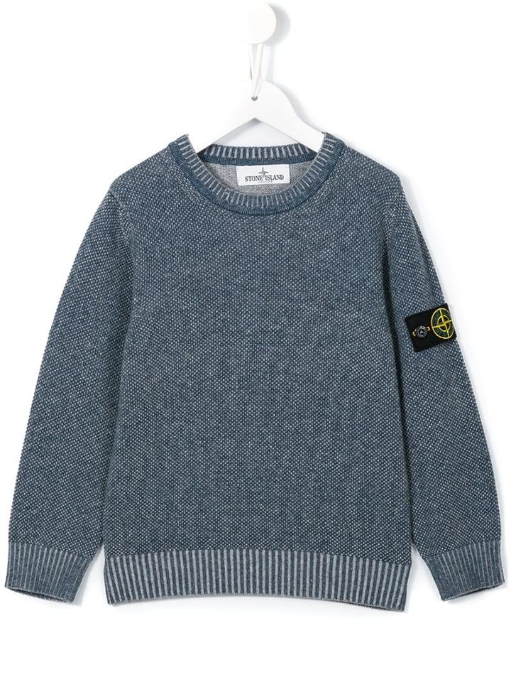 Stone Island Kids Crew Neck Jumper, Boy's, Size: 10 Yrs, Blue