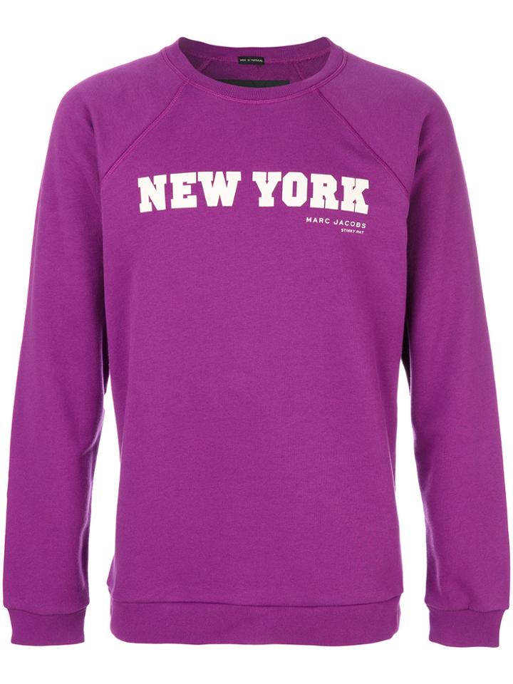Marc Jacobs New York Sweatshirt - Pink & Purple