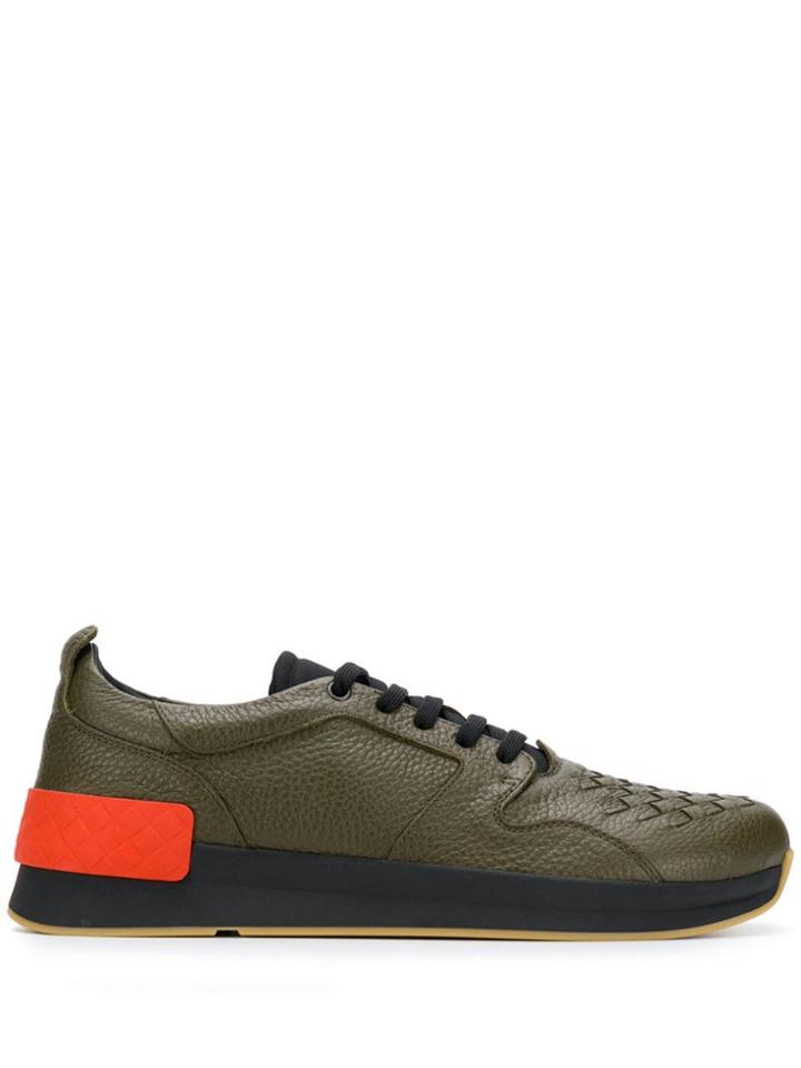 Bottega Veneta Woven Low Top Trainers - Green