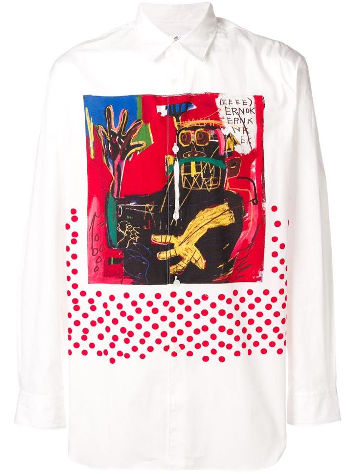 Comme Des Garçons Shirt Graphic Print Shirt - White