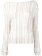 Jacquemus - Knitted Top - Women - Wool - 40, Nude/neutrals, Wool