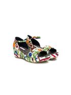 Dolce & Gabbana Kids Sicilian Print Sandals - Multicolour