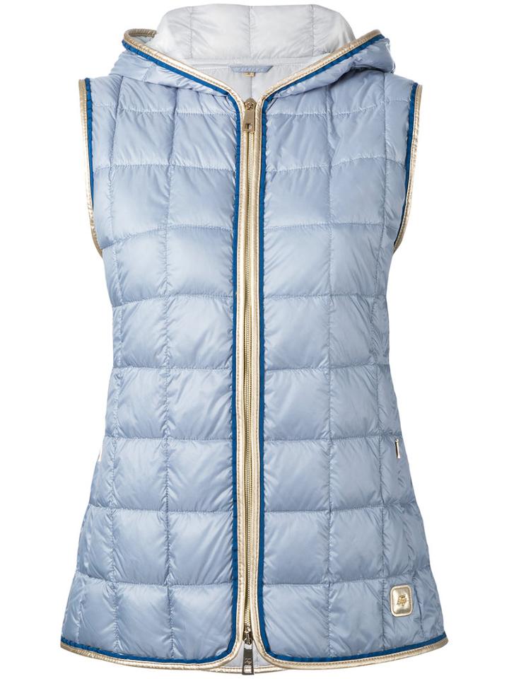 Fay Padded Vest, Women's, Size: Medium, Blue, Feather Down/polyamide/feather