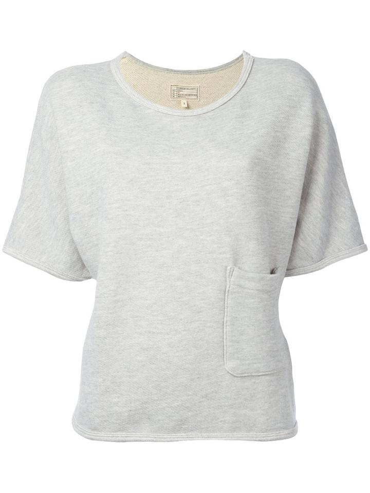 Current/elliott Shortsleeved Sweatshirt, Women's, Size: 1, Grey, Cotton/polyester/viscose