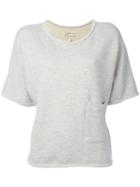 Current/elliott Shortsleeved Sweatshirt, Women's, Size: 1, Grey, Cotton/polyester/viscose