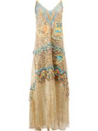 Peter Pilotto - Lace And Crochet Dress - Women - Polyamide/polyester - 10, Women's, Grey, Polyamide/polyester