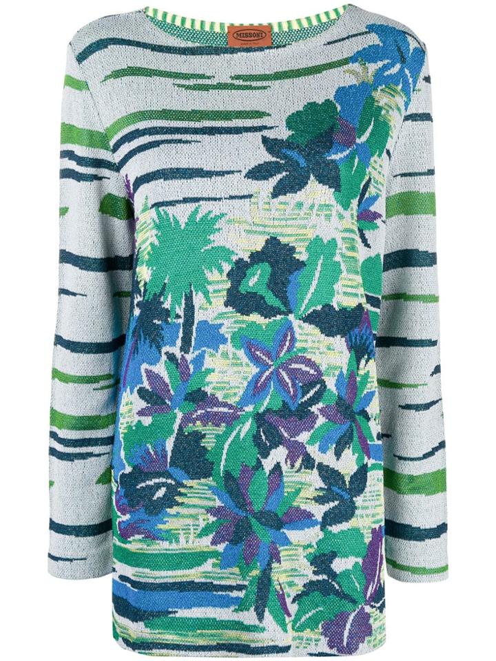Missoni Vintage Longsleeved Knitted Blouse - Green