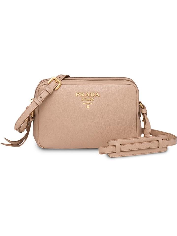Prada Calf Leather Shoulder Bag - Neutrals
