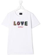 My Brand Kids Teen Love Embellished T-shirt - White