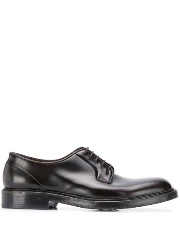 Green George Derby Shoes - Brown