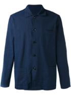 Mp Massimo Piombo - Shirt Jacket - Men - Cotton/linen/flax/spandex/elastane - S, Blue, Cotton/linen/flax/spandex/elastane