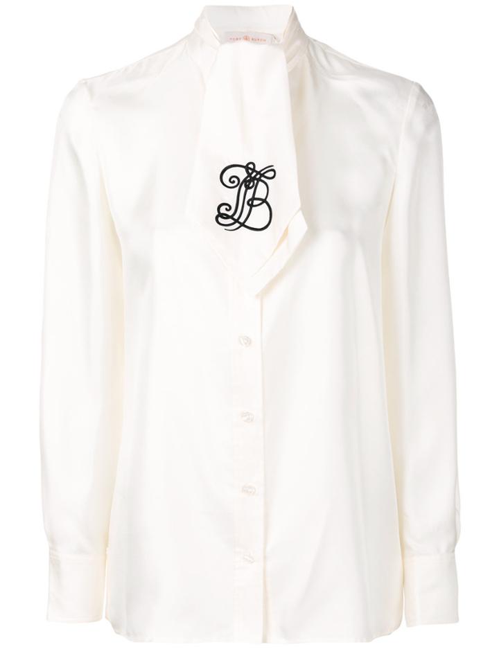 Tory Burch Jessica Bow Blouse - White