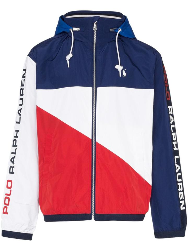 Polo Ralph Lauren Colourblock Logo Print Windbreaker - Multicolour