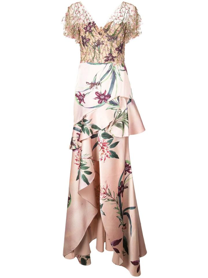 Patbo Floral Ruffle Dress - Pink