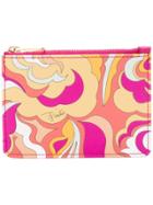 Emilio Pucci Abstract Print Zipped Purse - Pink & Purple