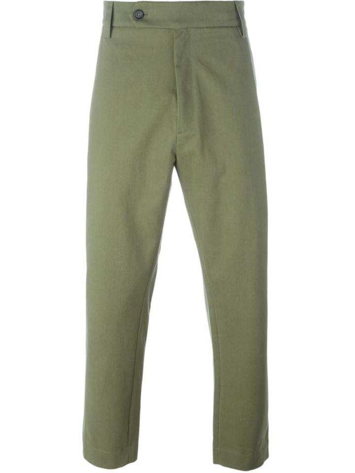 Société Anonyme 'deep George' Tapered Trousers, Men's, Size: 46, Green, Cotton