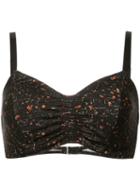 Malia Mills Sunset Marquis Bikini Top, Women's, Size: 38ddd/f, Black, Polyamide/spandex/elastane