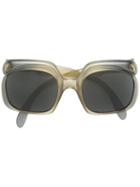 Christian Dior Vintage Oversized Frame Sunglasses, Women's, Green